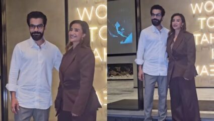 प्रेग्नेंसीच्या घोषणेनंतर पत्रलेखाने पहिल्यांदाच फ्लॉन्ट केला क्युट बेबी बंप, पती राजकुमार रावसोबत दिली पोझ