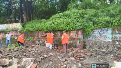 ठाणे महानगरपालिकेचा दणका ! अखेर शास्त्रीनगर परिसरातील अनधिकृत बांधकामांवर कारवाई