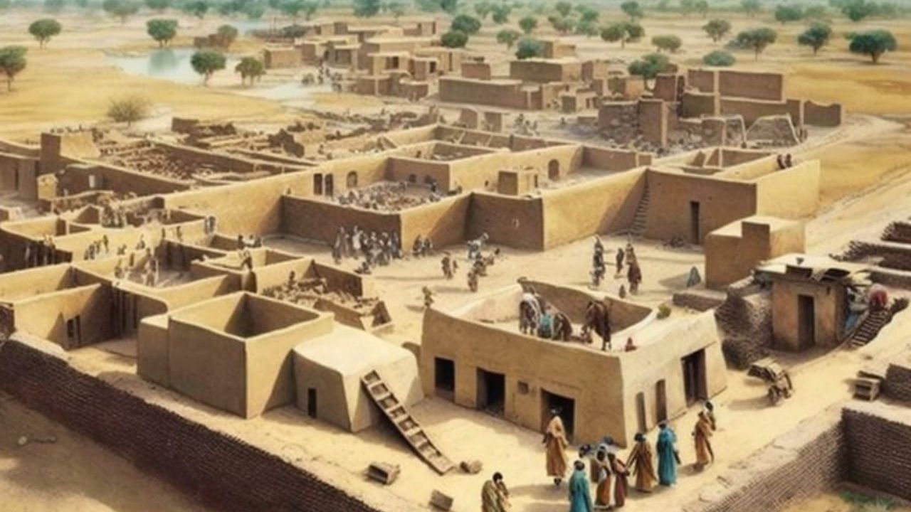 मोहेंजोदारो हे त्या काळातील जगातील सर्वात प्रगत शहरांपैकी एक होते. ते अविभाजित भारताच्या (सध्याच्या पाकिस्तान) सिंध प्रांतातील लरकाना जिल्ह्यात होते. हे शहर सिंधू नदीच्या पश्चिम तीरावर वसलेले होते. परंतु काळाचा आघात अन् सुमारे १९०० ईसापूर्वमध्ये हे शहर रहस्यमयपणे ऱ्हासाला बळी पडले. असे का घडते याबद्दल अजूनही शास्त्रज्ञ गोंधळात आहेत. 
