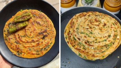 टिफिन रेसिपी! पराठ्याला द्या टेस्टी टच, नाश्त्यासाठी झटपट बनवा चिली गार्लिक पराठा; लहान मुलेही होतील खुश