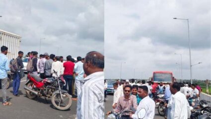 धावत्या बसमधे तरुणावर धारधार शस्त्राने हल्ला; बारामतीत थरकाप उडवणारी घटना