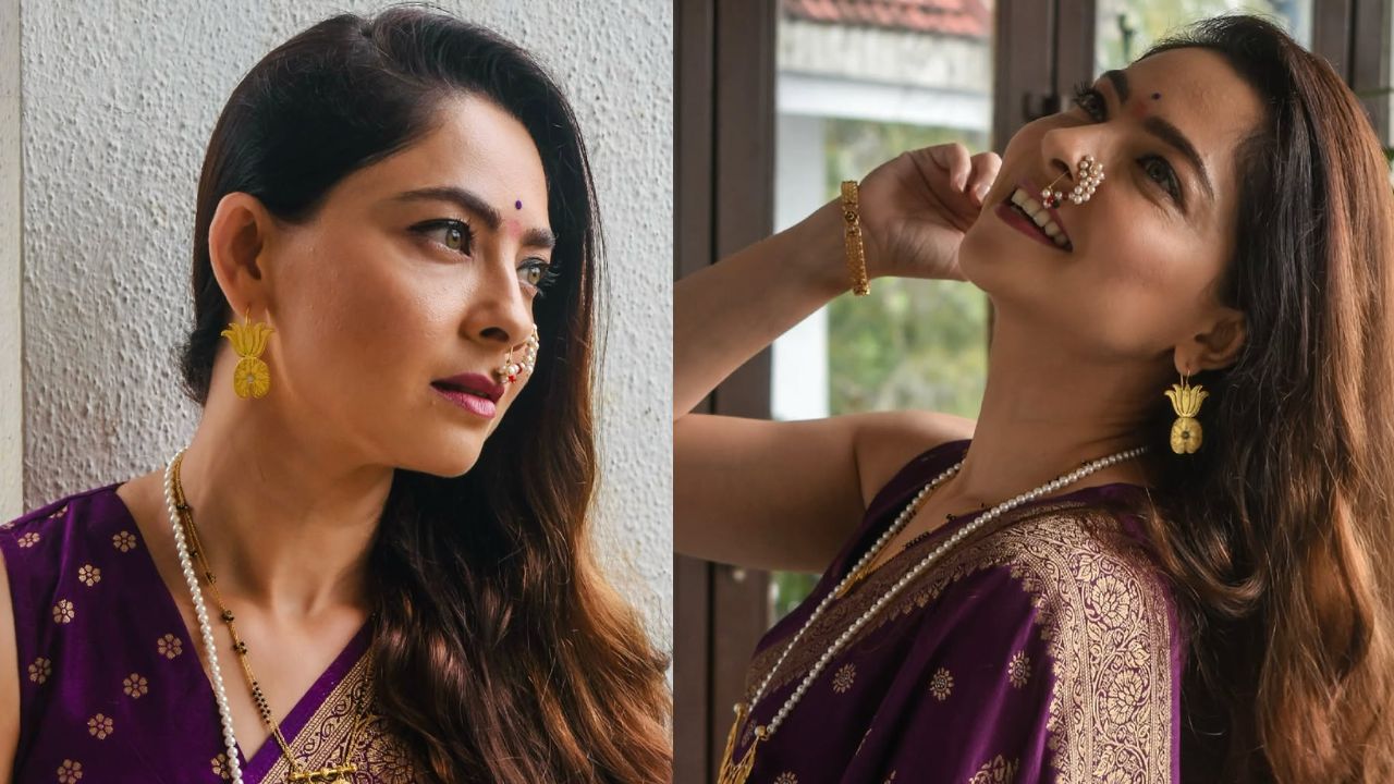 तिच्या पारंपरिक सिंपल दागिन्यांनी तिचा लूक पूर्ण केला आहे.