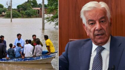 Pakistan floods : पाकिस्तानात महापुराचे थैमान; 800 हून अधिकांचा बळी, ख्वाजा आसिफ मात्र भारतावर दोषारोपात व्यस्त