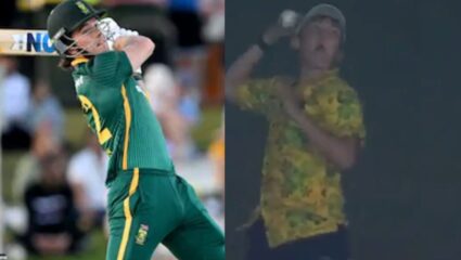 AUS vs SA : Dewald Brevis ने ज्या चेंडूवर षटकार ठोकला तो चेंडू घेऊन पळत सुटला चाहता ! पहा VIDEO