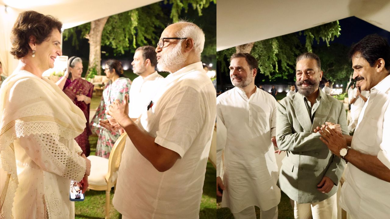 यावेळी 25 पक्षांचे 40 नेते उपस्थित होते. यावेळी अखिलेश यादव, डिंपल यादव, राम गोपाल यादव, तेजस्वी यादव, फारुक अब्दुल्ला, मेहबूबा मुफ्ती, डी राजा, कमल हसन असे अनेक नेते उपस्थित होते