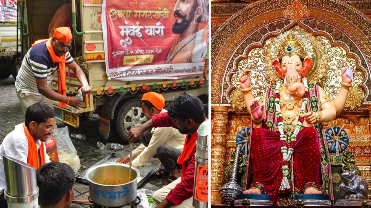Lalbaug Raja Annachhatra Closed For Maratha Protester Viral Message Fact Check Mumbai News