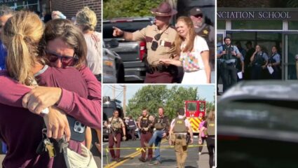 Minneapolis school shooting : अमेरिकेतील शाळेत पुन्हा एकदा गोळीबार; मिनियापोलिस येथील हृदयद्रावक घटनेने देश हादरला