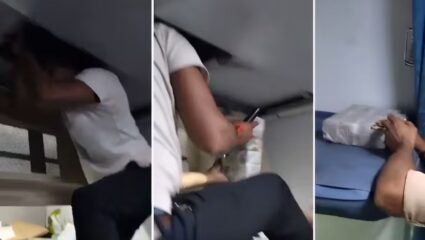 ‘त्या’ रात्री रेल्वेच्या AC डक्टमधून असं काही बाहेर आलं की…; प्रवाशांसह पोलिसही थक्क, Video Viral