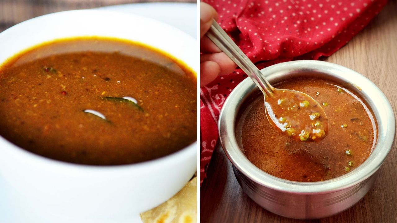 श्रावण कांदा लसूणचा वापर न करता झटपट बनवा झणझणीत मसूर आमटी