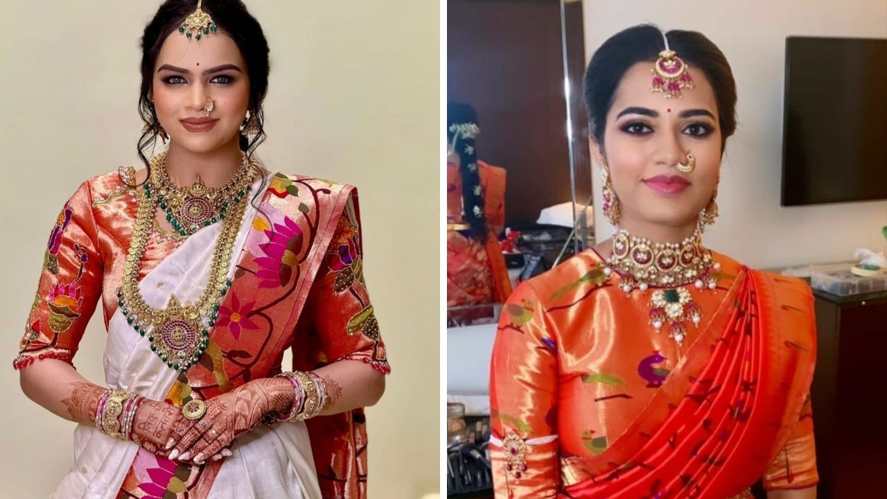 पैठणी साडीच्या पदराला ब्लाऊज दिलेला असतो. त्यामुळे पैठणी साडीच्या डिझाईनचा ब्लाऊज शिवून तुम्ही त्यावर सुंदर सुंदर नक्षीकाम करू शकता. 