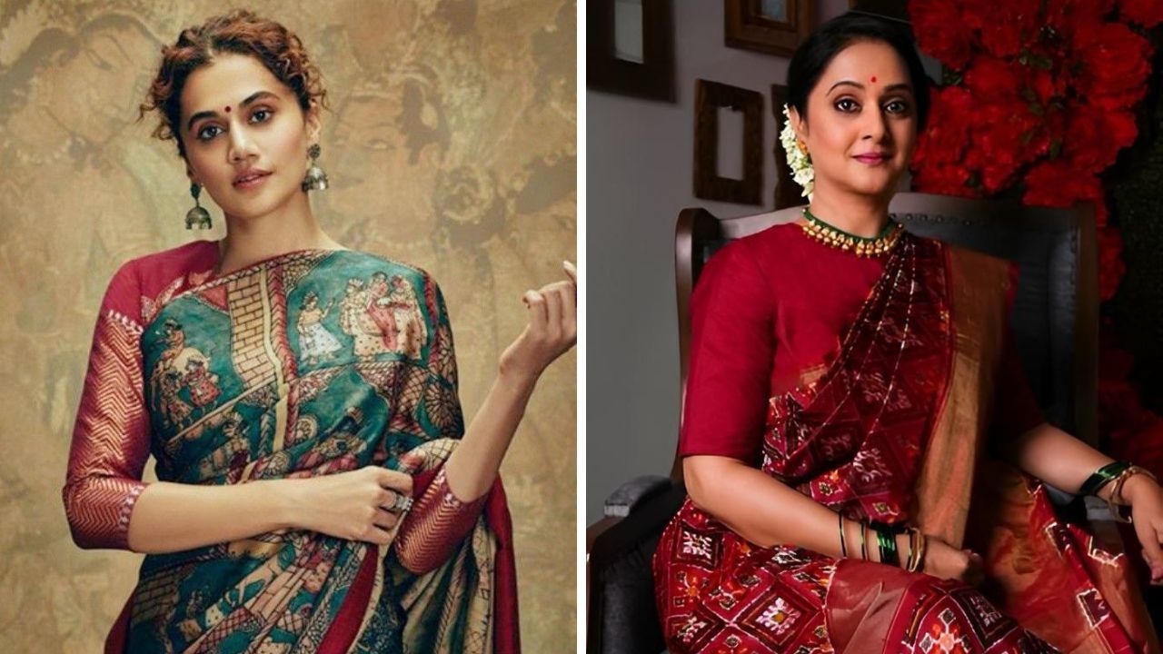 सर्वच तरुणाईला भुरळ घालणारी साडी म्हणजे कलमकारी साडी. ऑफिसवेअर, पार्टीवेअर किंवा कुठेही बाहेर फिरायला जाताना तुम्ही कलमकारी साडी नेसू शकता. बारीक नक्षीकाम करून तयार करण्यात आलेल्या साड्या अतिशय स्टायलिश दिसतात. 