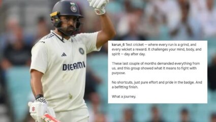 IND Vs ENG : इंग्लंड दौरा संपताच Karun Nair ची निवृत्तीची घोषणा? लिहिली भावूक पोस्ट; चाहत्यांकडून देण्यात आल्या शुभेच्छा..