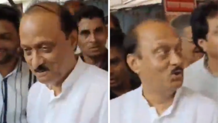 उपमुख्यमंत्र्याच्या पार्टीच्या कार्यकर्त्याने भर गर्दीत म्हणले, ‘I Love You Dada’, अजित पवारांनी दिले असे उत्तर की….Video Viral