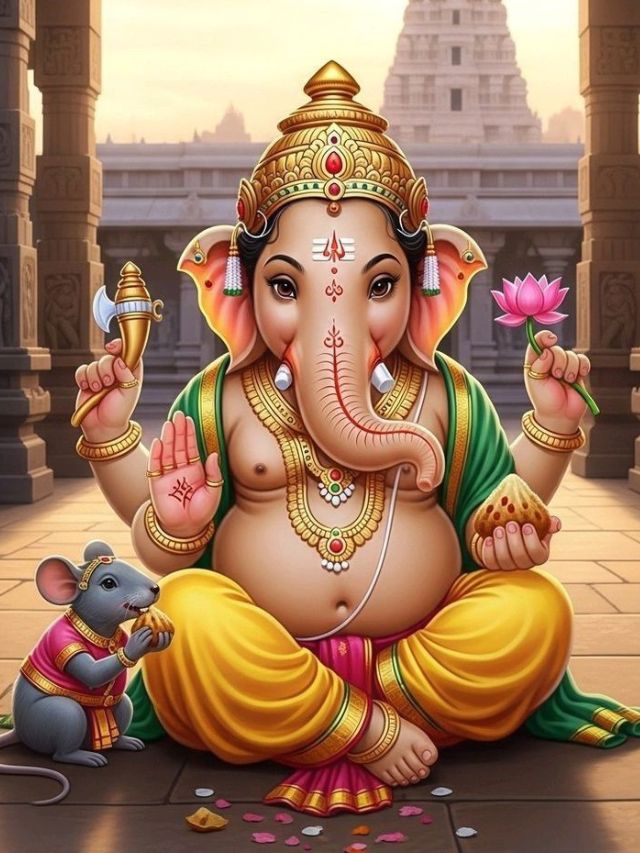 गणपतीच्या चार हातांचा अर्थ काय ?