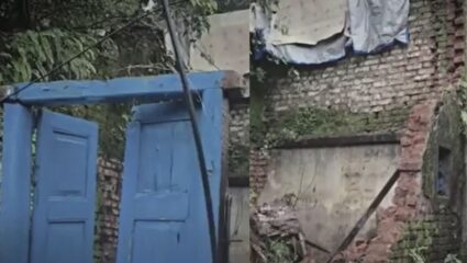 Kalyan : कल्याणमध्ये पावसामुळे कोसळली घराची भिंत ‪