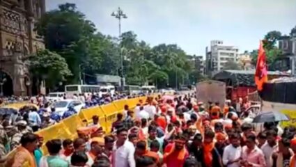 Mumbai News : आरक्षणाच्या लढ्यात जिद्दीला पेटले मराठा कार्यकर्ते