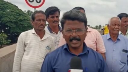 Sangli News : पुलावर स्ट्रीटलाईट नसल्याने मेणबत्त्या लावून नागरिकांचं रास्तारोको आंदोलन
