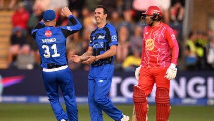 The Hundred : SRH संघातील खेळाडू भिडले.. डेव्हिड वॉर्नर बेअरस्टोला केलं पराभुत ; वेल्श फायरचा पराभव