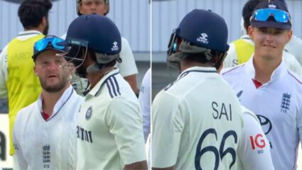 IND vs ENG 5th Test : साई सुदर्शन आणि बेन डकेट भिडले! भारतीय खेळाडूने दिले उत्तर, पहा VIDEO