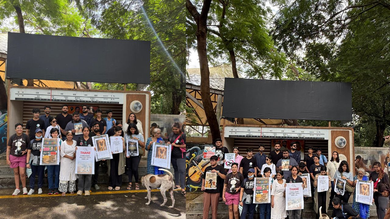 Thane News Thanekars Unite For The Rights Of Dogs Dog Lovers Protest Near Upvan Lake