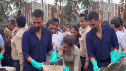 गणपती विसर्जनानंतर अक्षय कुमारने केले असे काही की, युजर्सने केले कौतुक; म्हणाले ‘खिलाडी एक नंबर’