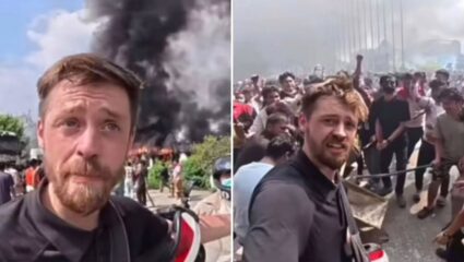 VIRAL VIDEO : भाऊ चुकून स्वातंत्र्यसैनिकच बनला! ‘हा’ प्रसिद्ध परदेशी ब्लॉगर फिरण्यासाठी गेला आणि सत्तापालट करूनच परतला