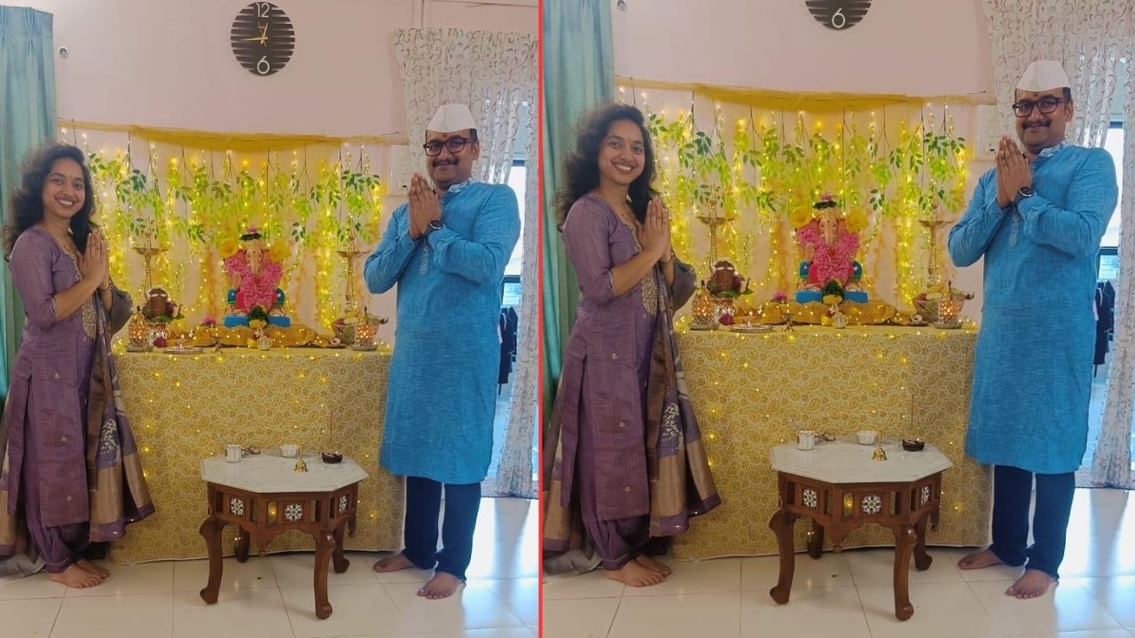 गुन्हे शाखेचे अतिरिक्त पोलीस आयुक्त पंकज देशमुख यांच्या घरी उत्साहाच्या वातावरणामध्ये गणपत्ती बाप्पाचे स्वागत करण्यात आले. पारंपारिक पद्धतीने घरी बाप्पा विराजमान झाले आहेत. 