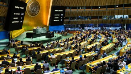 India UN Vote : पॅलेस्टाईन हा वेगळा देश असावा… भारताने संयुक्त राष्ट्रात केले मतदान, पाहा किती देशांनी दिला पाठिंबा?