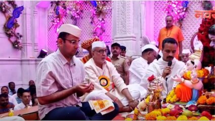 Ahilyanagar : नगरच्या मानाच्या श्रीगणेशांच्या विसर्जन मिरवणुकीला सुरुवात