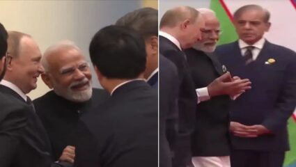 SCO Summit: फोटो सेशननंतर PM मोदींनी सर्व राष्ट्राच्या नेत्यांची घेतली भेट; शाहबाज-एर्दोगान पासून मात्र ठेवले अंतर, Video Viral