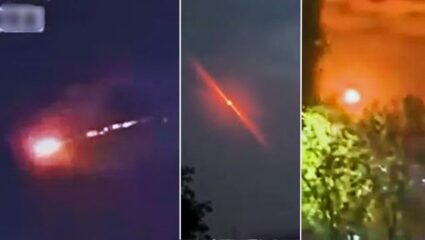 Shandong sky : चीनच्या आकाशात आता कोणी पाठवला धगधगता आगीचा गोळा? पाहा क्षेपणास्त्र हल्ल्याचा VIRAL VIDEO