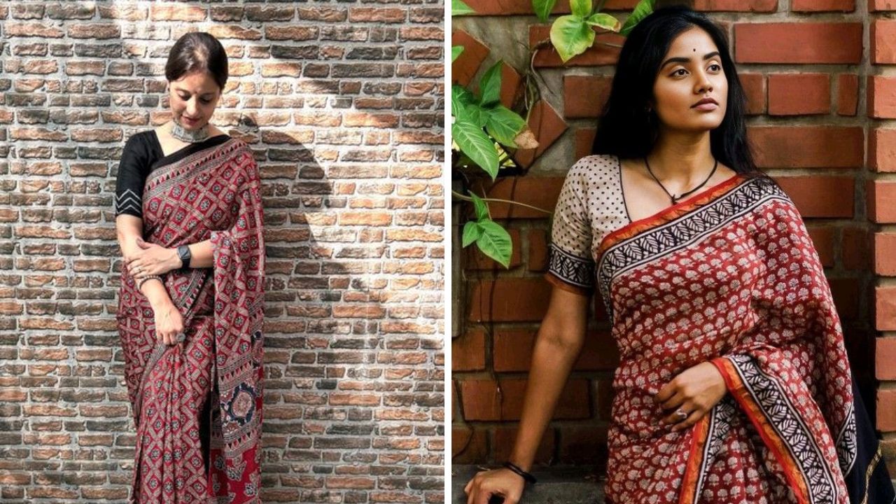 कामानिमित्त बाहेर जाताना किंवा ऑफिसच्या कोणत्या कार्यक्रमात तुम्ही कॉटनची या डिझाईनची साडी नेसू शकता. यामध्ये तुमचा लुक स्टयलिश आणि सुंदर दिसेल. कलामकारी साडीमध्ये अनेक वेगवेगळे रंग उपलब्ध आहेत. 