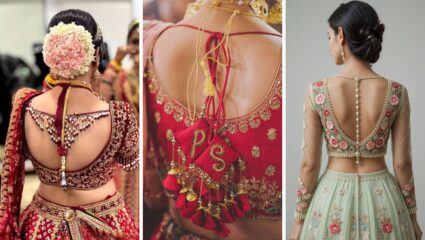 सौंदर्यात भर पाडण्यासाठी ब्लाऊजला लावा ‘या’ सुंदर-स्टायलिश डिझाईनचे लटकन, मागील गळा दिसेल आकर्षक