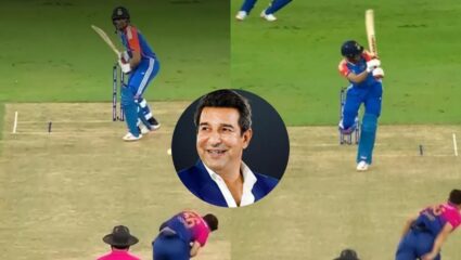 Asia cup 2025 : शुभमन गिलचा षटकार पाहताच वसीम अक्रम चक्रावला! रिएक्शन झाली व्हायरल; पहा व्हिडिओ 
