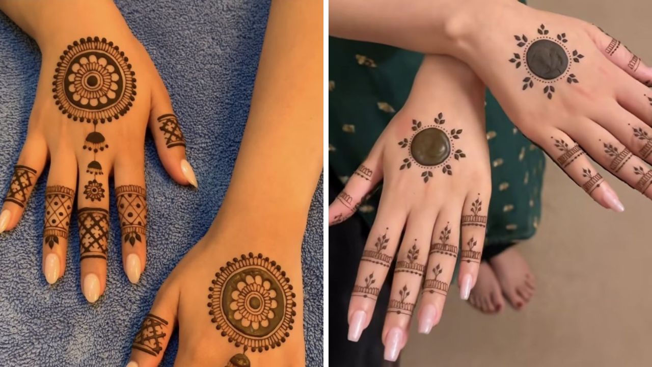 कामाच्या धावपळीमध्ये मेहेंदी काढण्यासाठी जास्त वेळ मिळत नाही. अशावेळी तुम्ही या डिझाईनची सुंदर मेहेंदी काढू शकता. 