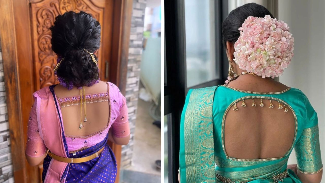पैठणी किंवा हेवी लुक देणाऱ्या साडीवर तुम्ही या पद्धतीचे आरी वर्क करून ब्लाऊज शिवू शकता. यामुळे चारचौघांमध्ये तुमचा लुक उठावदार आणि सुंदर दिसेल. 