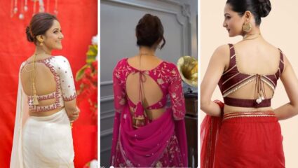 साडीवर शिवा ‘या’ डिझाईनचे युनिक पॅटन ब्लाऊज, चारचौघांमध्ये दिसाल अधिक सुंदर आणि उठावदार