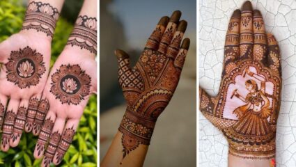नवरात्रीत हातांवर काढा ‘या’ सुंदर डिझाईनची मेहेंदी, चारचौघांमध्ये वाढेल हातांची शोभा