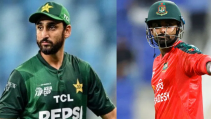 Asia cup 2025 : करो या मरोच्या सामन्यात बांगलादेशचा TOSS जिंकून प्रथम गोलंदाजीचा निर्णय; पाकिस्तान करणार फलंदाजी 
