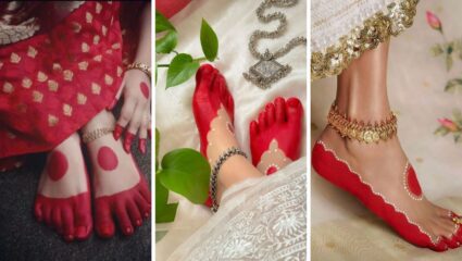 नवरात्री उत्सवात पायांना लावा ‘या’ सुंदर डिझाईन्सचा आल्ता, पाय दिसतील उठावदार