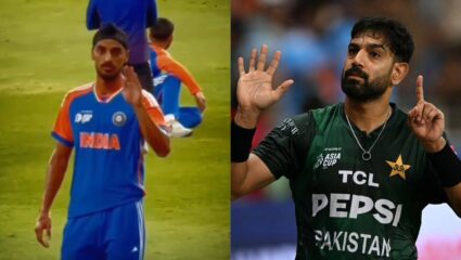 Arshdeep Singh: हारिस रौफच्या ‘फायटर जेट’ इशाऱ्यावर अर्शदीपचे जोरदार प्रत्युत्तर; पाकिस्तानची उडवली खिल्ली, पाहा VIDEO