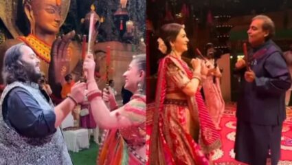 सासू- सुनेमध्ये रंगला दांडिया रास, नीता अंबानीने राधिका मर्चंटला दिली टक्कर; VIDEO इंटरनेटवर व्हायरल