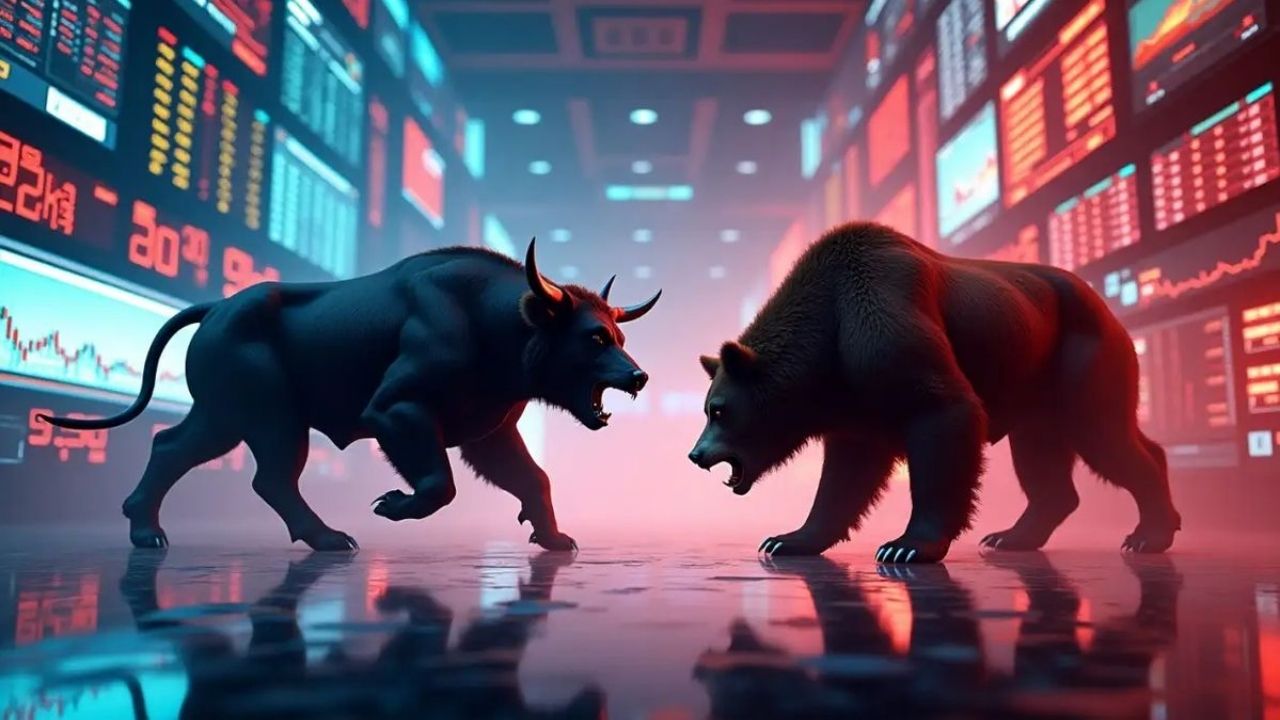Share Market Closing: अस्थिर ट्रेडिंगनंतर बाजार सपाट बंद, निफ्टी २४,७४१ वर स्थिर; ऑटो शेअर्स वधारले अस्थिर ट्रेडिंगनंतर बाजार सपाट बंद, निफ्टी २४,७४१ वर स्थिर; ऑटो शेअर्स वधारले (फोटो सौजन्य - सोशल मीडिया)