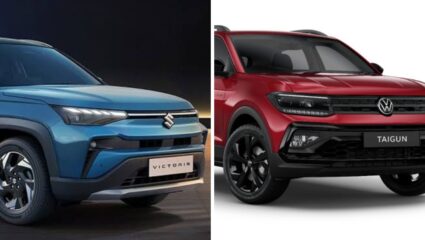 Maruti Victoris की Volkswagen Taigun, फीचर्स, मायलेज आणि इंजिनच्या बाबतीत कोणती एसयूव्ही एकदम बेस्ट?