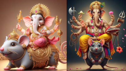 Ganesh Chaturthi 2025 :  पिटुकला उंदीर बाप्पाचं वजन कसं पेलवतो? यामागे आहे एक रंजक गोष्ट