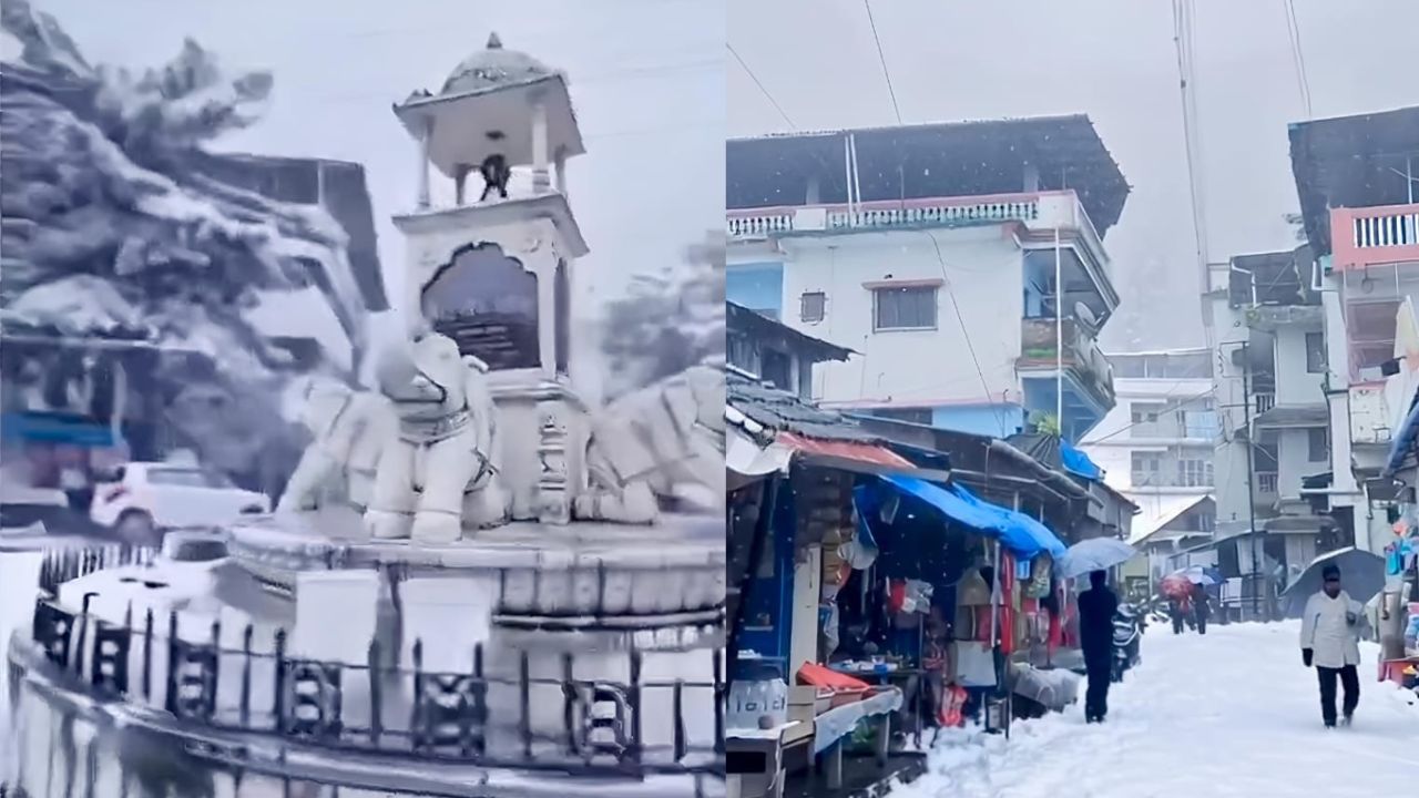 वास्तवात रायगड जिल्ह्यात कुठेही अशी बर्फवृष्टी होत नसली, तरी AI च्या मदतीने कल्पनेच्या जगात हे दृश्य साकारण्यात आले आहे. सोशल मीडियावर हे व्हिडीओना नेटकऱ्यांना चांगलीच पसंती दिली आहे. 