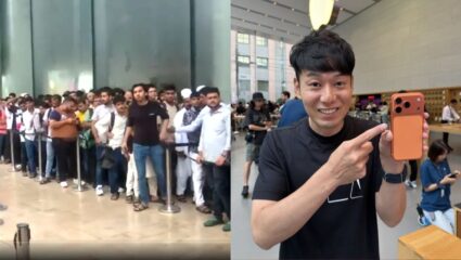 आयफोन 17 खरेदी करण्यासाठी ग्राहकांची मोठी गर्दी, Apple स्टोअरच्या बाहेर सुरु झाली मारहाण! सोशल मीडियावर व्हिडीओ Viral