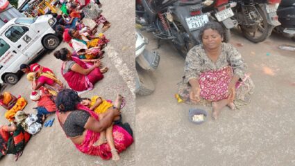 कोल्हापुरातील अंबाबाई मंदिर परिसरात भिकाऱ्यांची दादागिरी; भाविकांना सहन करावा लागतोय त्रास