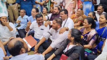 Mira Bhayander : RMC प्लांट बंद करा; डंपरमुळे झालेल्या अपघाताने नागरिकांची प्रशासनाविरोधात घोषणाबाजी