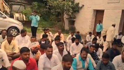 Pandharpur : थकीत ऊस बिलासाठी कृषिराज शुगर्सचे चेअरमन गणेश पाटलांच्या घरासमोर आंदोलन